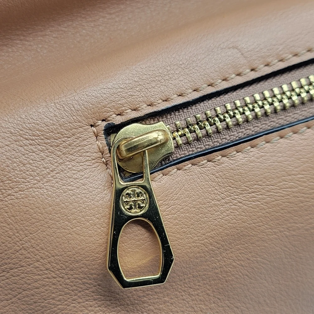 Designer Tory Burch Priscilla Small Frame Satchel Shoulder Strap Push Lock Clasp